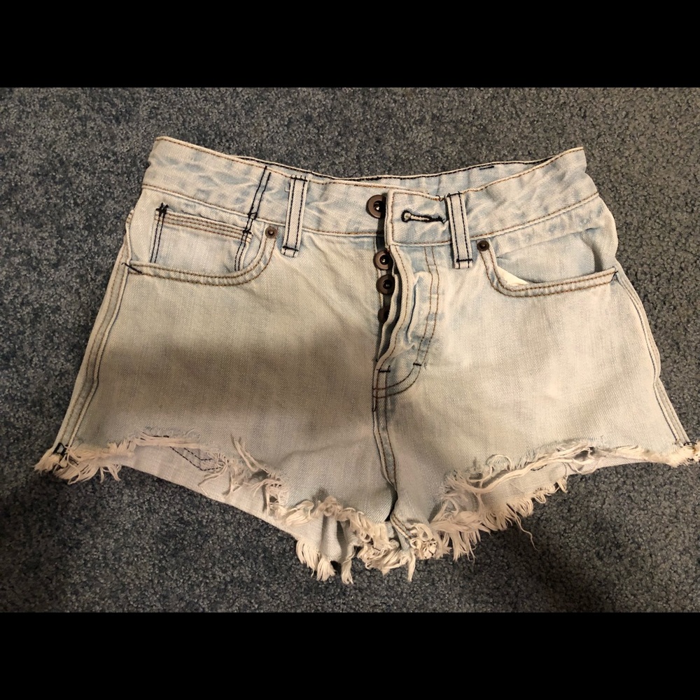 Free people denim shorts